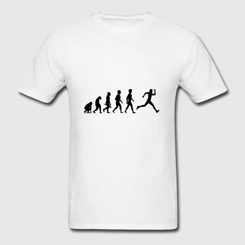 Печатных футболка для Для мужчин костюм Laufen Joggen Sprinten Sprinter отдыха S-3xl Camiseta Лето