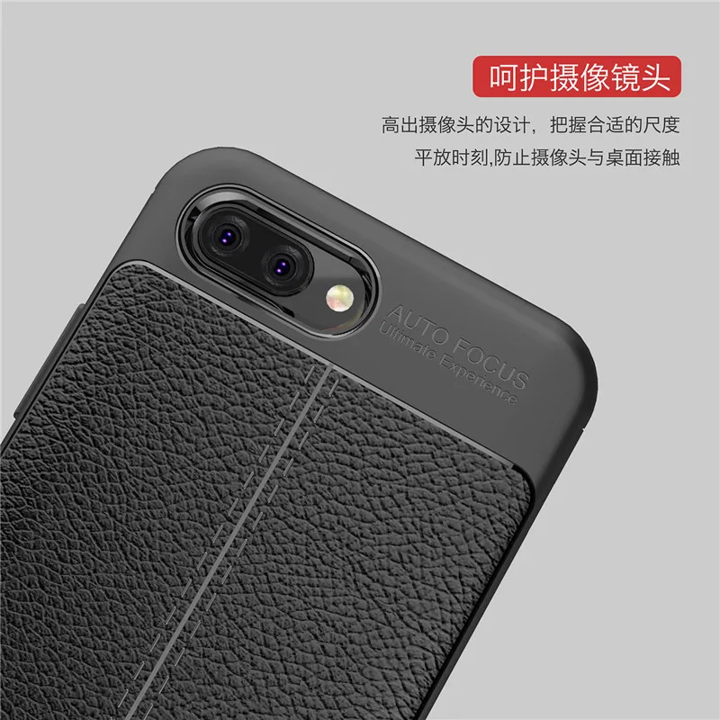 Чехол WolfRul для huawei Honor 10 ударопрочный Роскошный кожаный чехол из ТПУ телефона