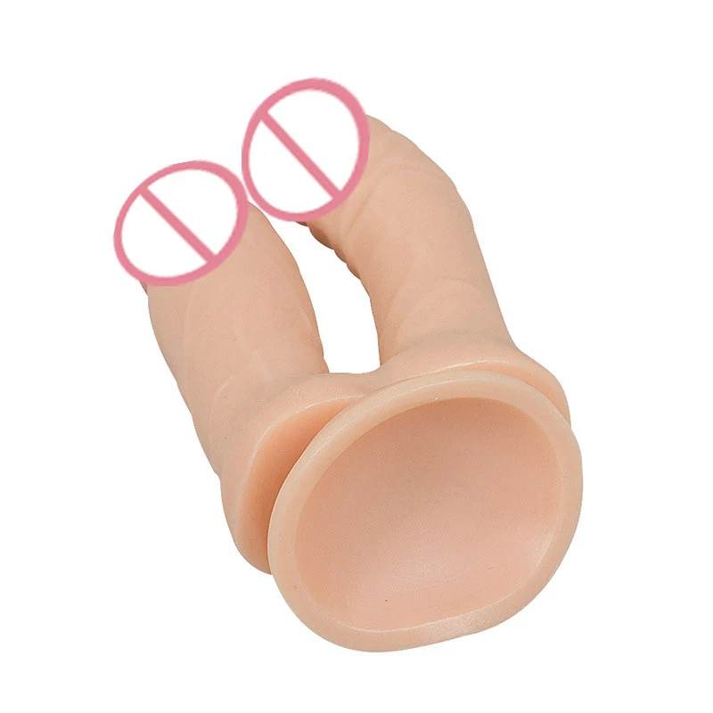 Двойной головкой большого размера зимнее большое длинное Dildos Анальная пенис