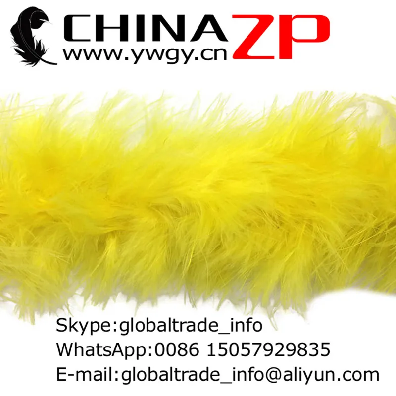 Экспорт от фабрики CHINAZP 20 г/шт. 10 ярдов/партия Красивая желтая окрашенная индейка