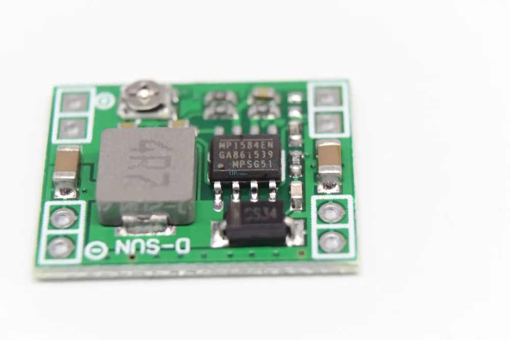 2 шт. 3A Регулируемый понижающий модуль DC регулируется питания MP1584EN ультра малый