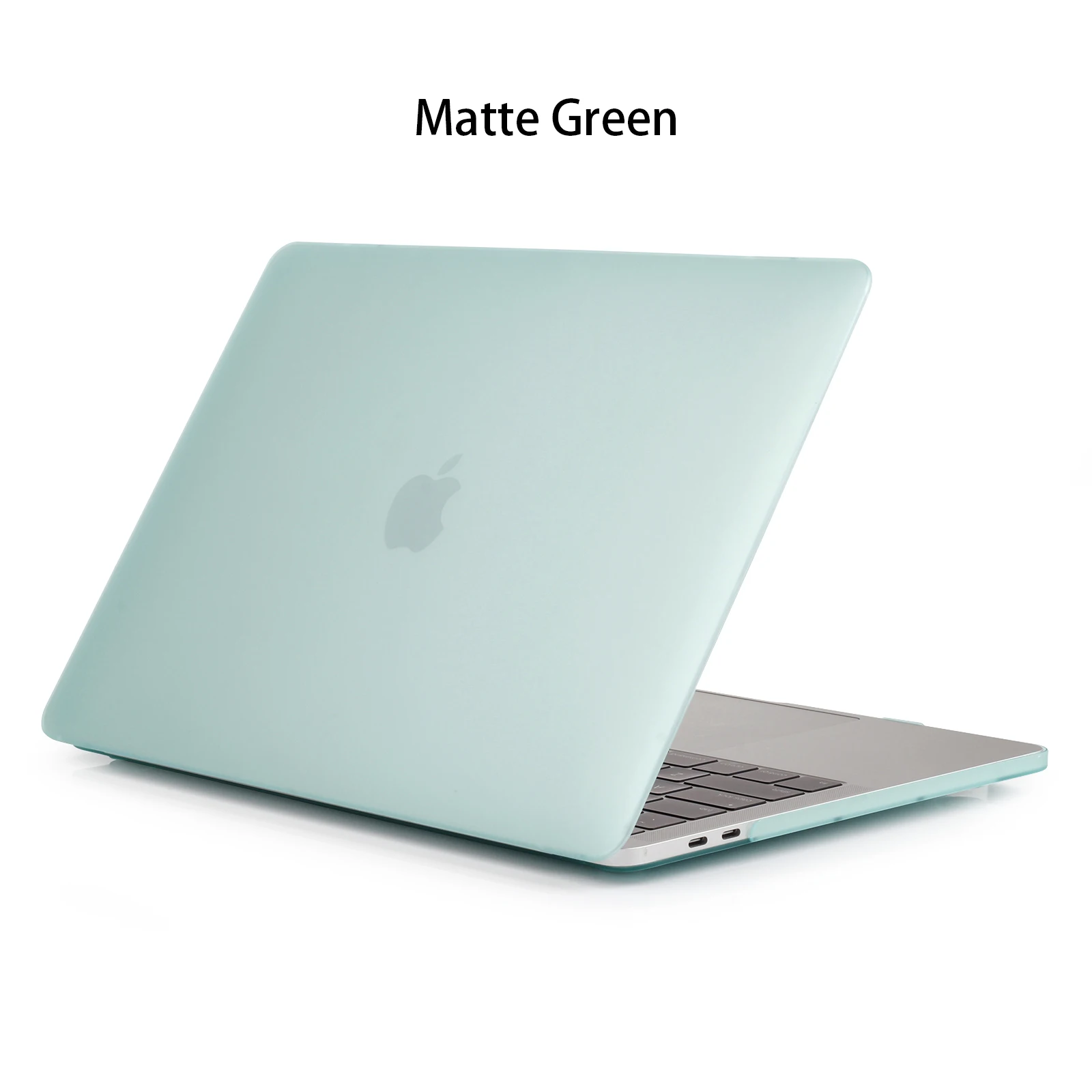 Matte Green Прозрачный/матовый чехол для ноутбука MacBook Air Pro retina 11 12 13,3 15, чехол Pro 13 15,4 дюймов с сенсорной панелью A2159 A1707 A1708 - Цвет: Matte Green