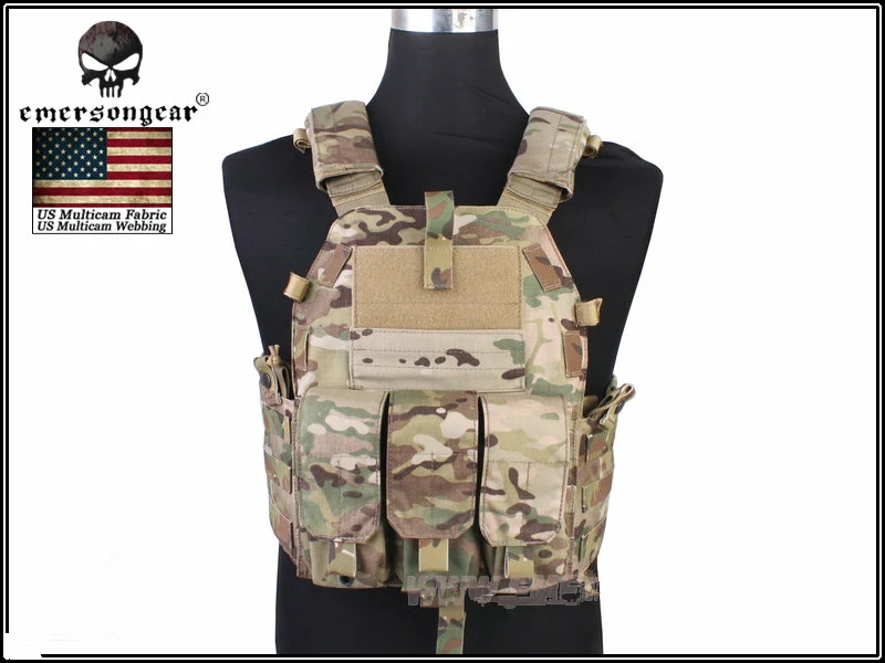 MC Новинка, Emerson gear Molle, жилет для охоты, игры, тактический жилет, Airsoft Combat 094K M4, чехол, жилет, EM7356, мультикам, AOR1, черный - Цвет: MC