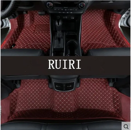 wine red Высококачественные коврики! Полный набор автомобильных ковриков для hyundai Tucson прочные водонепроницаемые ковры для Tucson - Название цвета: wine red