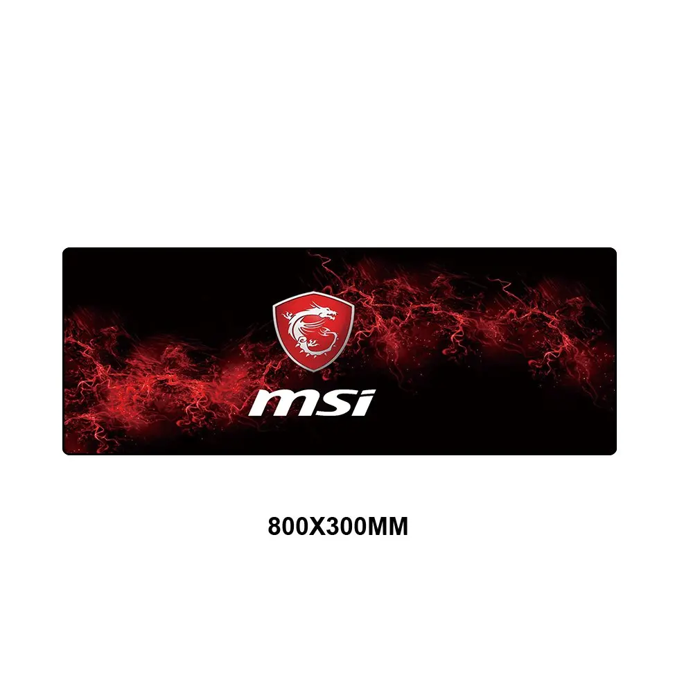 MSI-004-80x30 MSI коврик для мыши большой XXL геймер Противоскользящий резиновый коврик игровой коврик для мыши к клавиатуре ноутбук скорость мыши мышь стол игровые коврики - Цвет: MSI-004-80x30