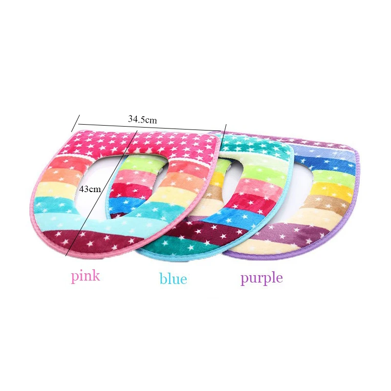 Luluhut зимний теплый u-образный чехол для унитаза коралловый флис уплотненный ковер длинный плюшевый коврик удобный детский горшок сиденье для унитаза