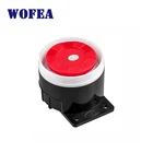 Wofea мини проводной звуковой сигнал сирены для беспроводной система охранной сигнализации для дома 120 дБ громкая сирена для системы сигнализации
