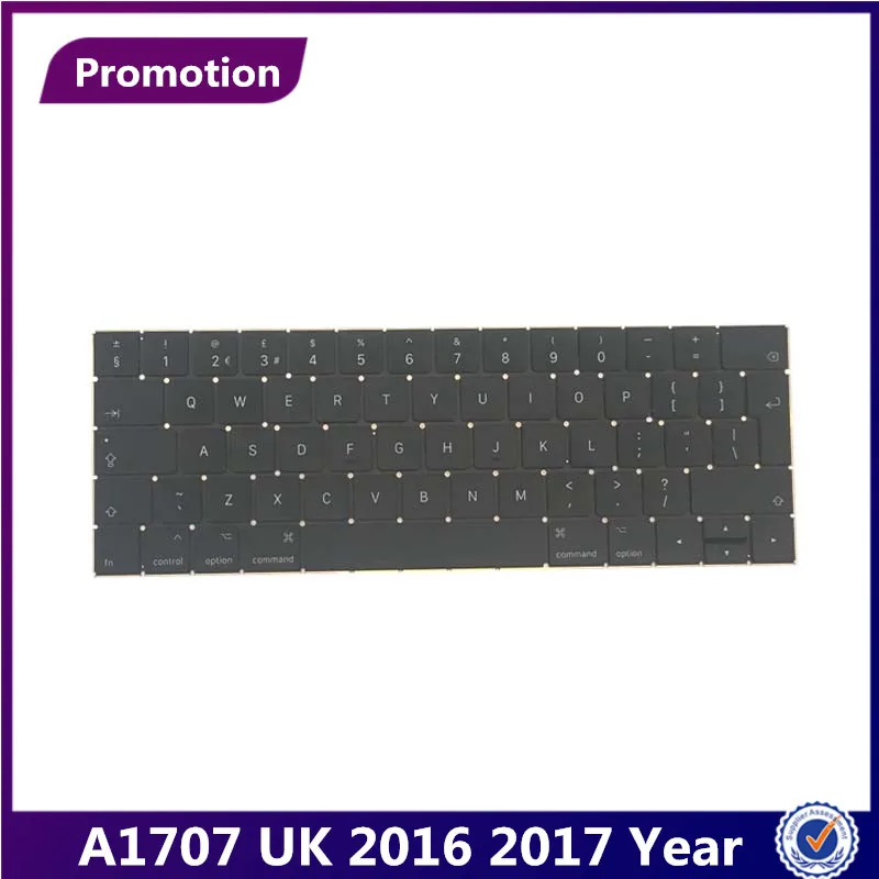 MLLSE Original Laptop A1707 1707 Keyboards Key Cap English Keyboards UK For Macbook Pro Retina 15  2016 2017 Year