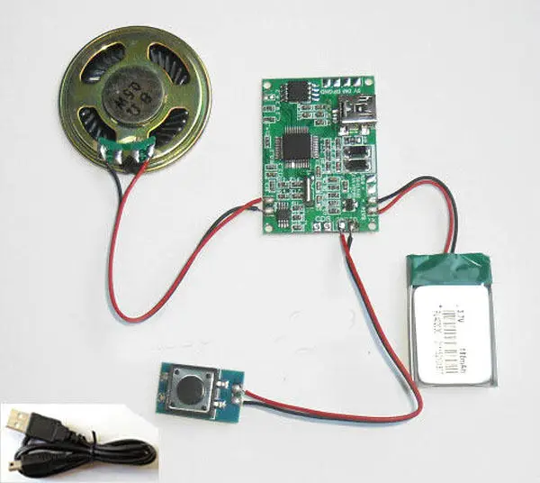 USB MP3 голосовой модуль для поздравительных открыток Подарочная коробка саундборд