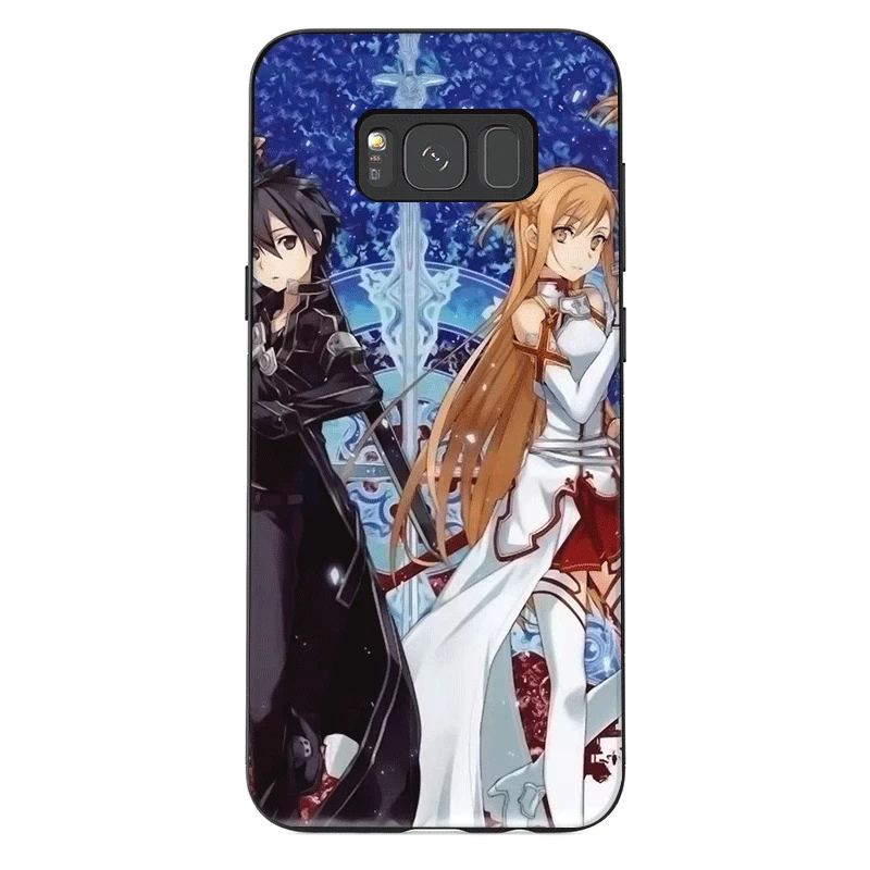 Силиконовый чехол для мобильного телефона Sword Art Online Samsung Galaxy A3 A5 A6 A7 A8 A9 A10 A20 A30 A40 A50