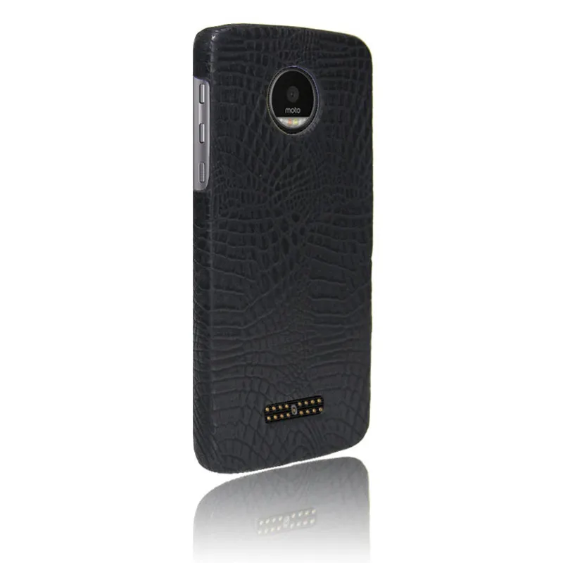 Для Motorola Moto Z Force Droid Роскошные Крокодиловой Кожи Кожа задняя Крышка Защитные