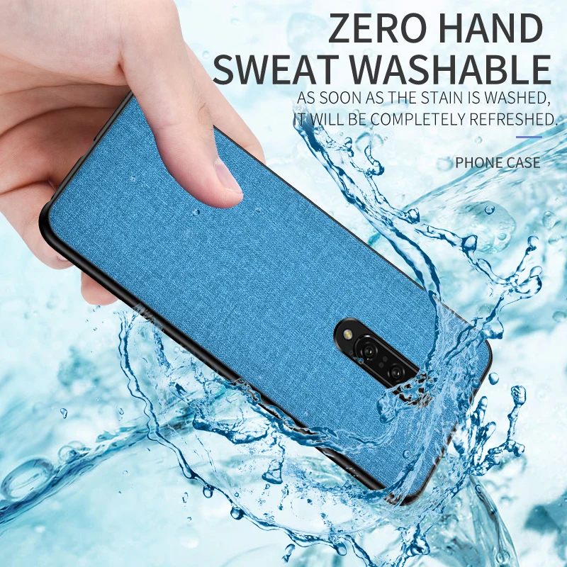 Fabric Cloth PU Leather Phone Case For Oneplus 6 6T 7 Pro Canvas Fashion TPU Cover Cases | Мобильные телефоны и