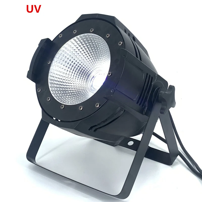 UV Алюминиевый сплав светодиодный par 200 Вт COB RGBW 4в1/RGB 3в1/теплый белый холодный белый светодиодный Par Can Par64 Светодиодный точечный светильник световая установка диджея DMX контроллер - Цвет: UV