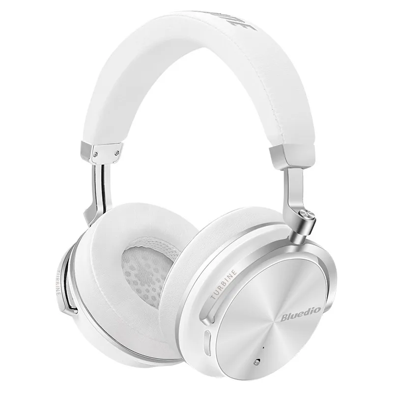 Bluedio T4S беспроводные bluetooth-наушники с шумоподавлением, беспроводная гарнитура с микрофоном для мобильных телефонов - Цвет: White