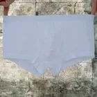 Нижнее белье мужское ультратонкое из вискозы, воздухопроницаемые мягкие однотонные боксеры с заниженной талией, пикантные мужские трусы