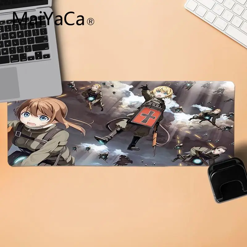 MaiYaCa Non Slip PC Youjo Senki Large Mouse pad Computer mat Durable Rubber Mat Pad Gaming | Компьютеры и офис