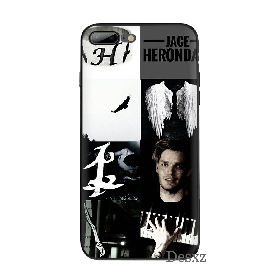 Black Soft Tpu Case American Tv Series Shadowhunters Cover For iPhone 11 Pro 5 5s SE 6 6s 7 8 Plus X XS XR Max Shell | Мобильные