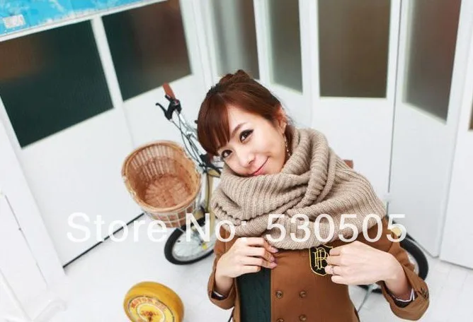 

Free Trendy Women Winter Chunky Knited Circle Loop Cowl Infinity Collar Wraps Scarf