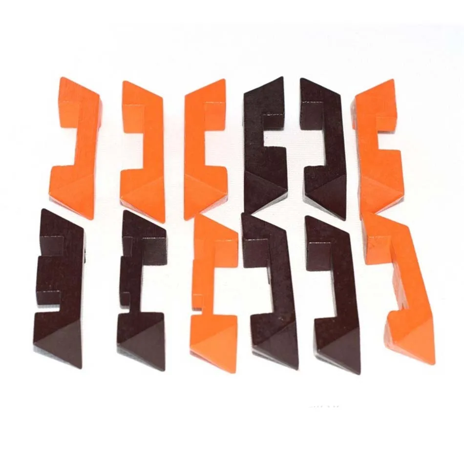 016 развивающие игры Игрушечные лошадки головоломки деревянные IQ головоломка