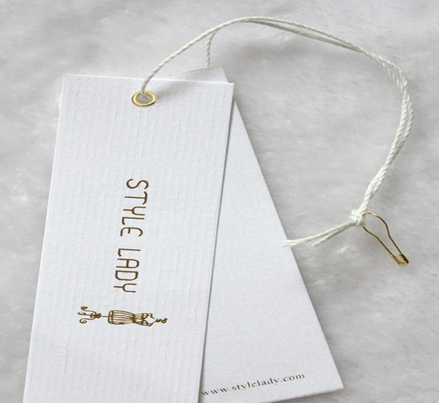 Пользовательская бумажная бирка для одежды/обуви/сумок свадебный подарок