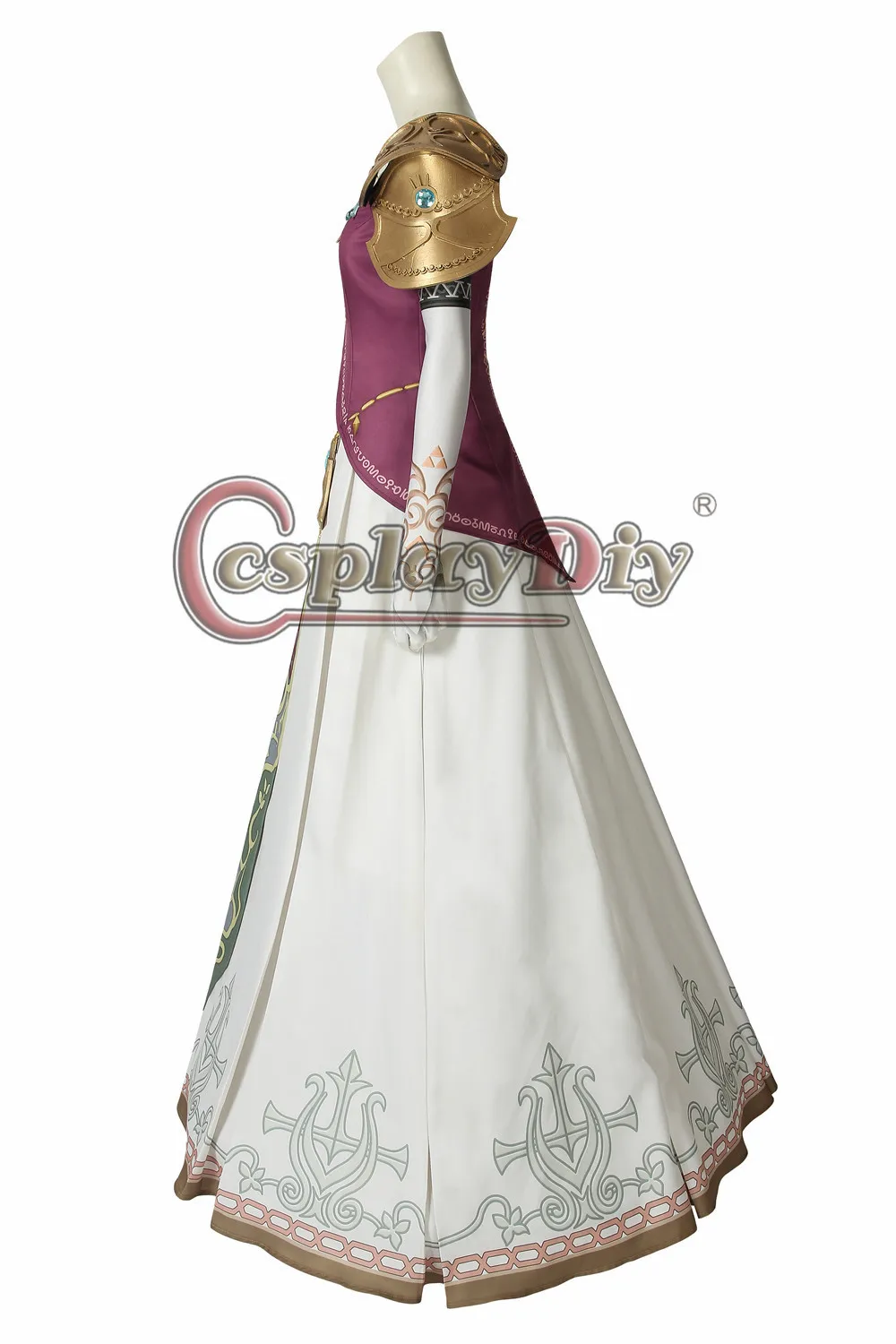Cosplaydiy Zelda Twilight Princess Gown Dresses Cosplay Costume Halloween Full Set Outfits Custom Made