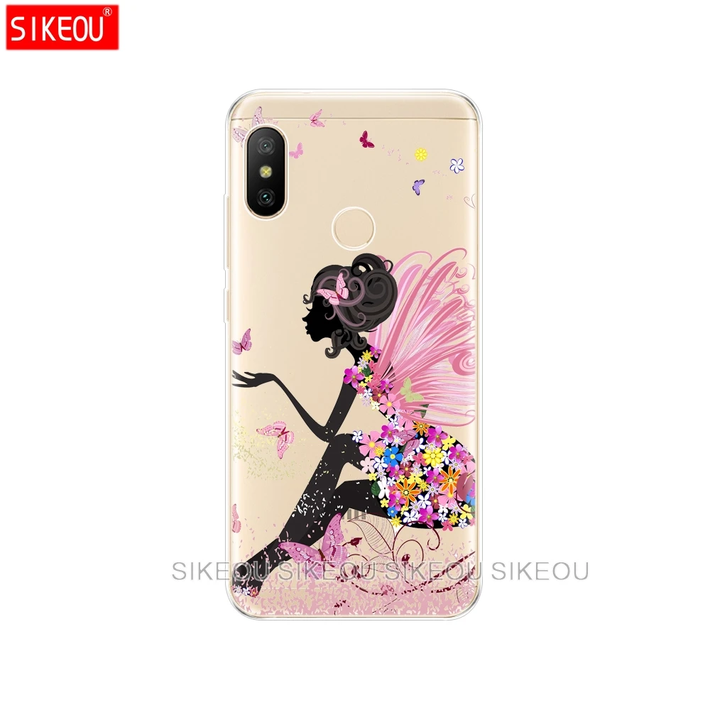 Силиконовый чехол для Xiaomi MI A2 LITE из мягкого ТПУ задняя крышка чехлы бампер