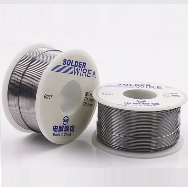 

HOT 100g 0.6/0.8/1/1.2/1.5/2MM 63/37 FLUX 2.0% 45FT Tin Lead Tin Wire Melt Rosin Core Solder Soldering Wire Roll No-clean