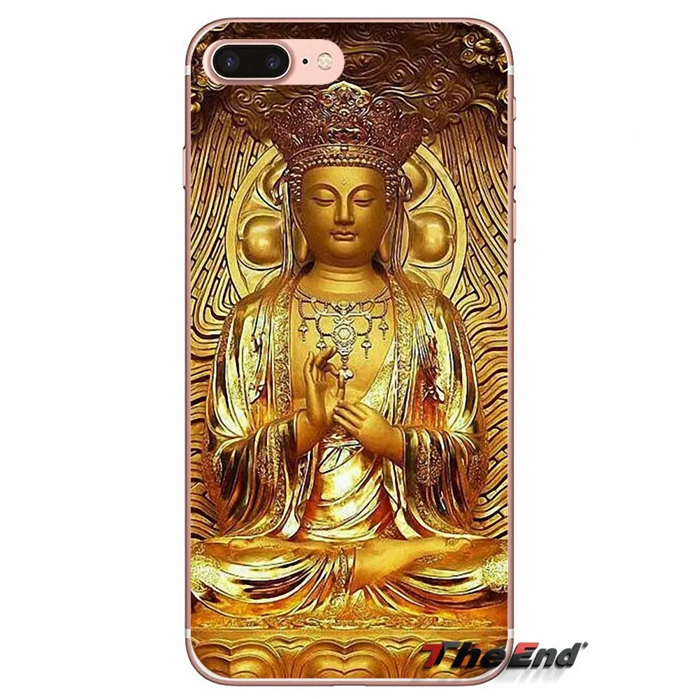 Будда Шакьямуни для iPhone X 4 4S 5 5S 5C SE 6 6S 7 8 Plus Samsung Galaxy J1 J3 J5 J7 A3 A5 2016 2017 прозрачный