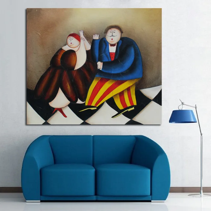 Новый дизайн ручная роспись декоративное искусство Масляные картины на холсте