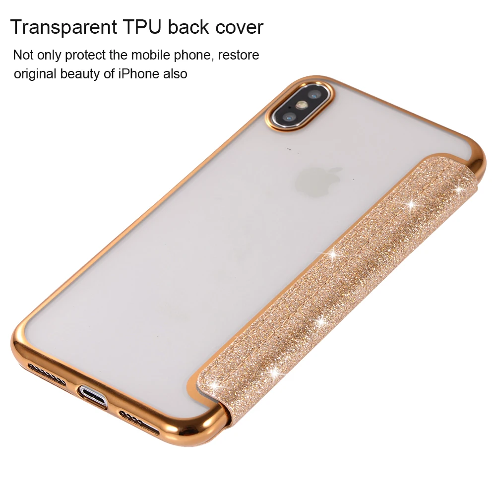Чехол кошелек с 3d блестками для iPhone X 8 Plus 5 чехол блестящей кожаной сумкой 6 6S 7 XS Max