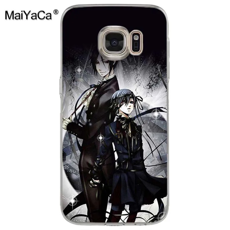 Чехол для телефона MaiYaCa Black Butler с аниме принтом samsung galaxy s7 edge s6 plus s5 s4 s8 | Мобильные