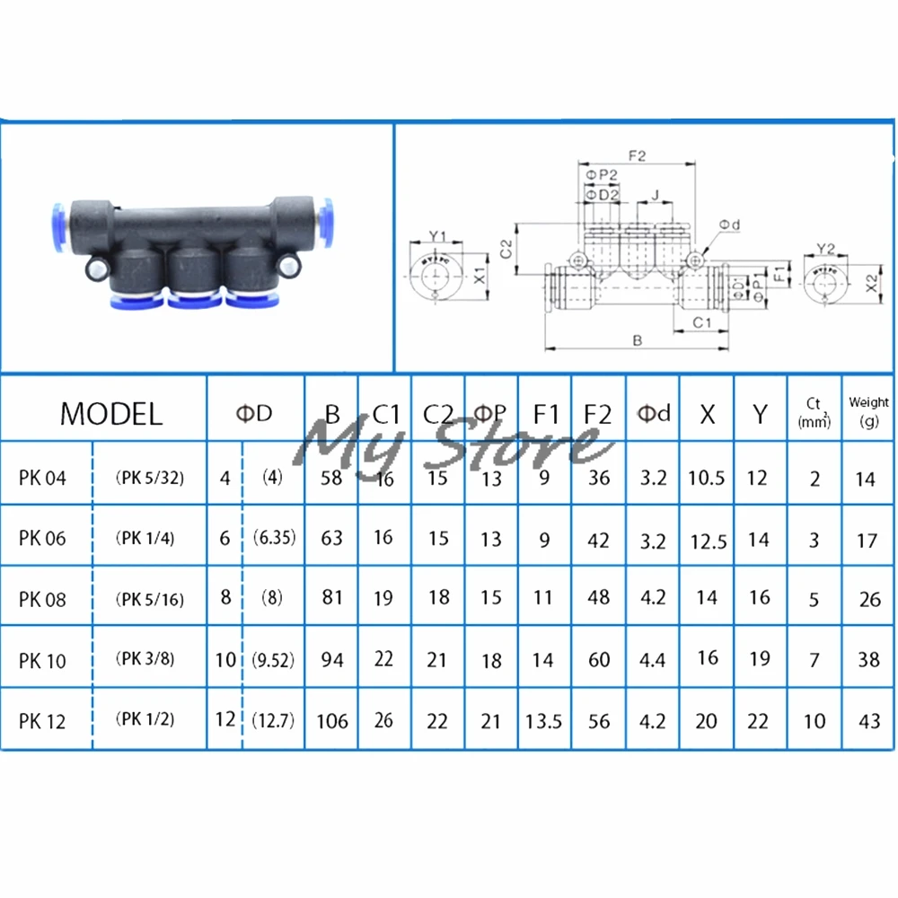 PK 4681012mm Пневматический распределительный щит на 5 разъем на обратной стороне обеспечивает удобство для пневматического соединения пуш-ап в подходит для Ipad Air/водяная трубка