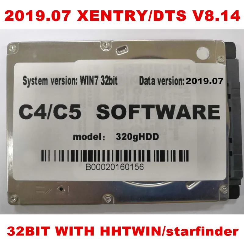 32BIT WITH HHTWIN 12 MB STAR SD C4/C5/C6 полный программный X-ENTRY/das/vediamo V5.1.1/dts V8.14/epc/WIS/hhtwin/starfinder/PL73 готов к работе - Цвет: 32BIT WITH HHTWIN