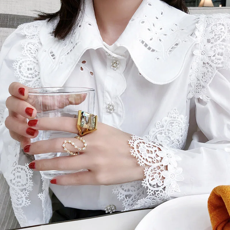 Новая мода из золота с уникальным дизайном цвет s-образный горный хрусталь кольца