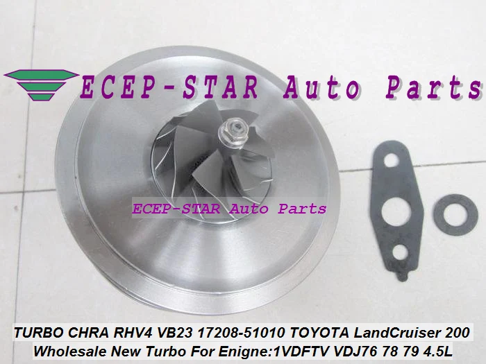 Картридж Turbo core RHV4 VB23 17208 51010 51011 VED20027 для TOYOTA Land Cruiser 200 series D 40 508F 1VD FTV VDJ76 78 79|turbo