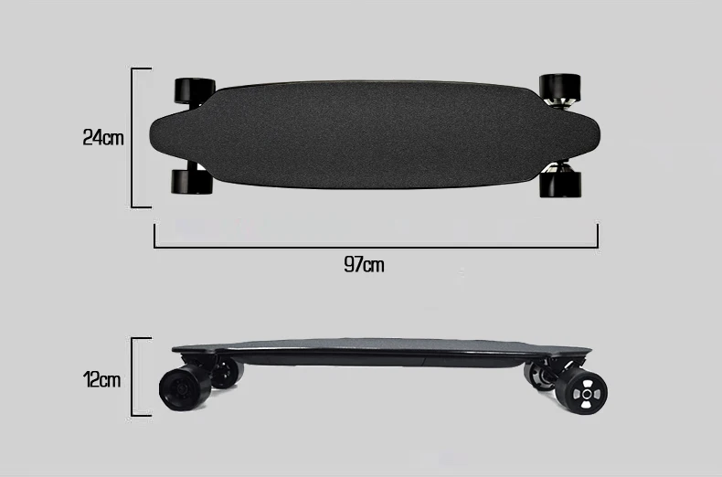 Электрический скейтборд 40 км/ч 300 Вт|motorized skates|wheel electricboard skate |