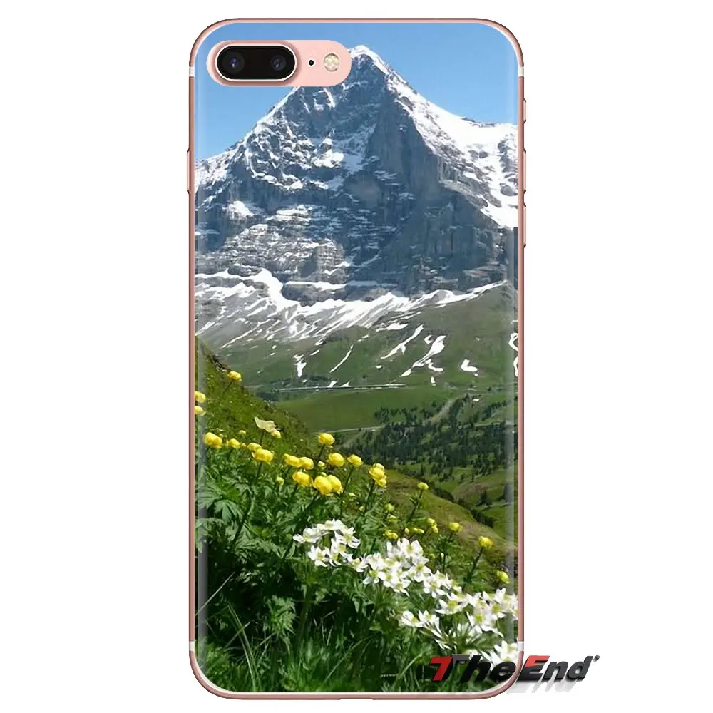 For Huawei G7 G8 P7 P8 P9 P10 P20 P30 Lite Mini Pro P Smart Plus 2017 2018 2019 TPU Covers Swiss Alps Nature Mountains Landscape |