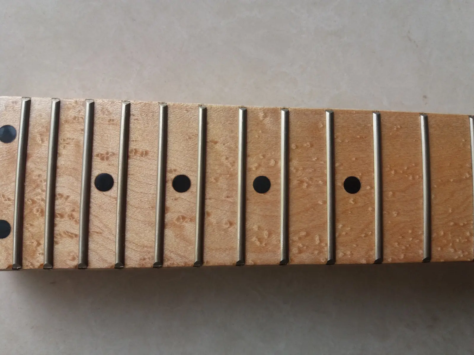 1 шт. DIY 24frets Глянцевая натурального дерева Birds Eye Maple Гитары шеи|Детали и аксессуары