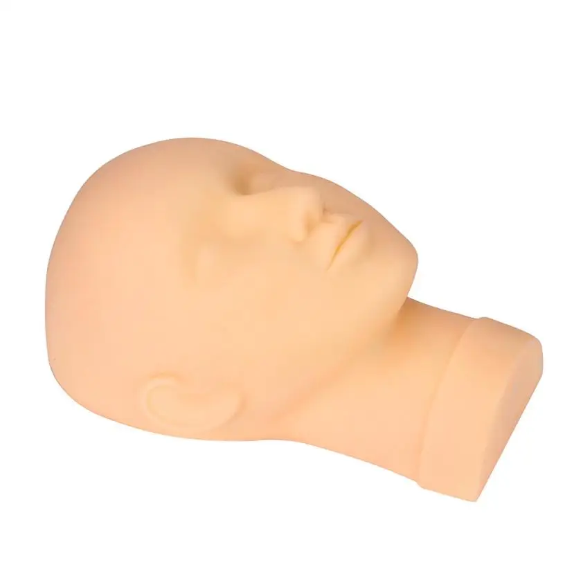 Профессиональный тренировочный манекен для наращивания ресниц с плоской