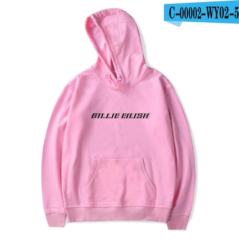 Billie Eilish с принтом женские толстовки и кофты Moletom Feminino Harajuku Хип Хоп Забавный куртка капюшоном мужской спортивный костюм - Цвет: 012