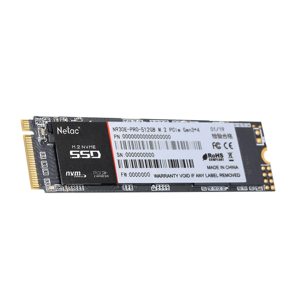 Твердотельный накопитель Netac N930E Pro SSD M.2 2280 SSD 128GB NVMe PCIe Gen3* 4 3D MLC/TLC NAND