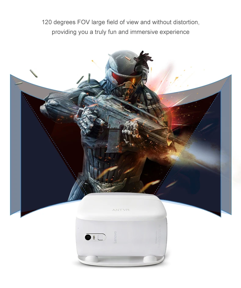 ANTVR 3d vr Box gear VR XiaoMeng Складные портативные очки для виртуального ПК белые очки виртуальной реальности для 4,7-6 дюймов iPhone samsung
