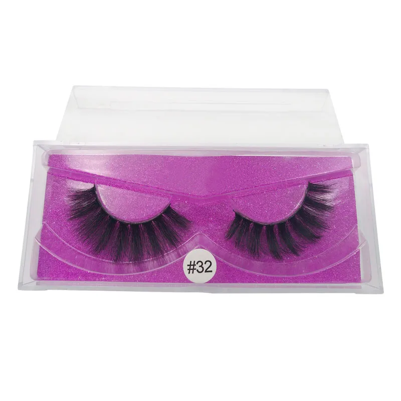 W32P20 20 Pairs Mink Eyelashes Wholesale False Eyelashes Mink Lashes Wholesale False Lashes Makeup Eyelash Extensions maquiagem - Цвет: W32P20