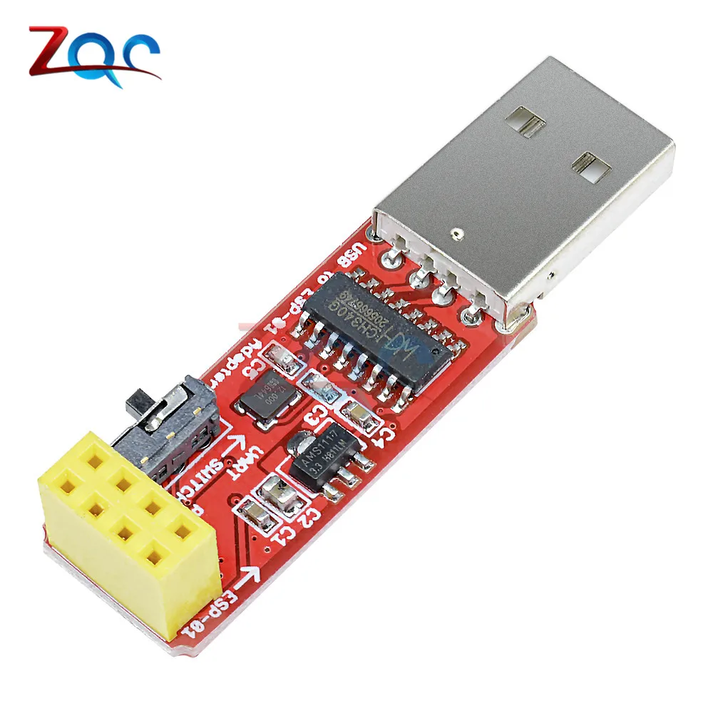 CH340 USB к ESP8266 серийный ESP-01 ESP-01S адаптер беспроводной Wi-Fi плата разработки ESP01 ESP01S программист адаптер модуль