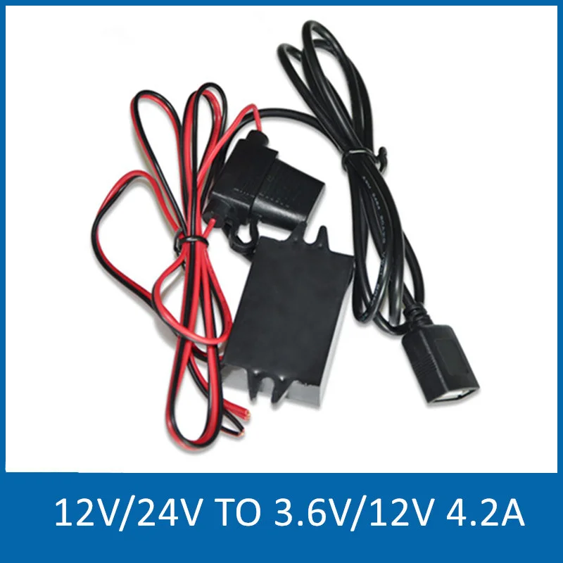 Usb Питание преобразователь DC/DC Step down 12V24V до 3 7 12 В Водонепроницаемый автомобильное