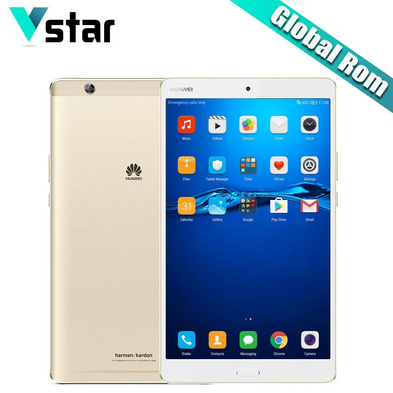 Глобальная прошивка Huawei MediaPad M3 8 4 дюйма планшетный ПК 3 ГБ ОЗУ 64 Гб ПЗУ телефонный