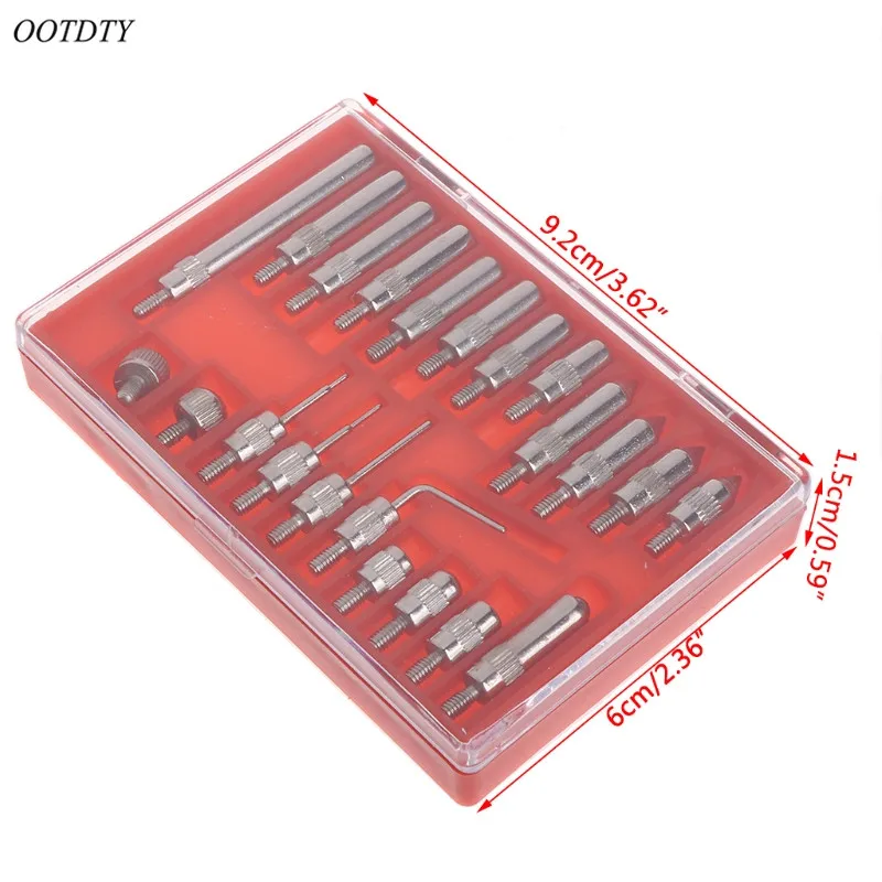 OOTDTY 22 шт. стальной циферблат индикатор набор точек 4 48 резьбовой наконечник для