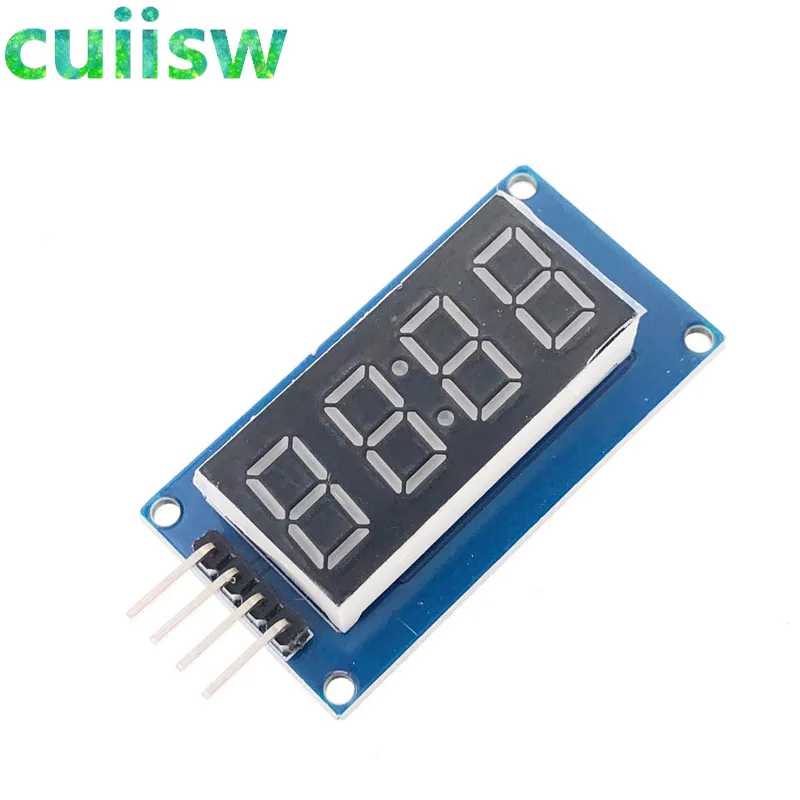 5 шт. TM1637 светодиодный модуль дисплея для Arduino 7 сегментов 4 бит 0 36 дюйма часы