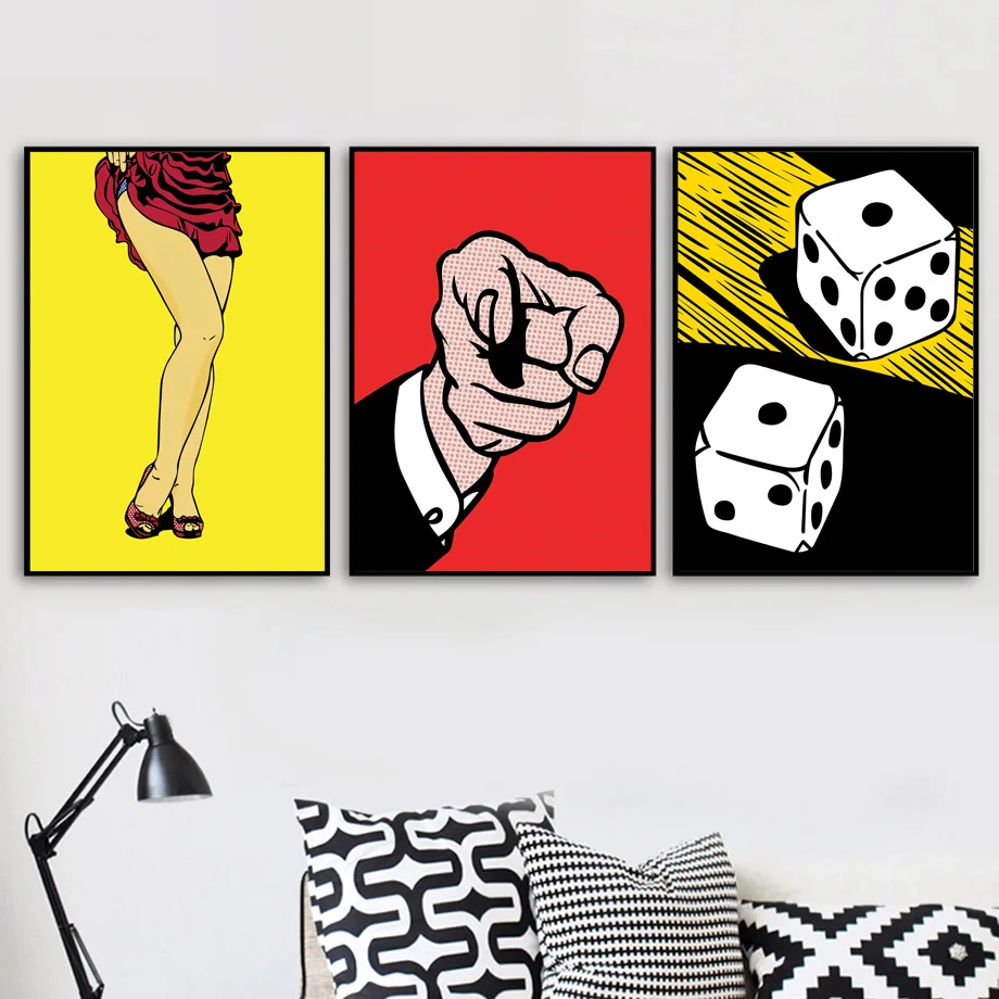 Для взрослых женщин и мужчин Kiss Pop Wall Art Холст живопись плакаты и принты настенные картины для гостиной домашний декор