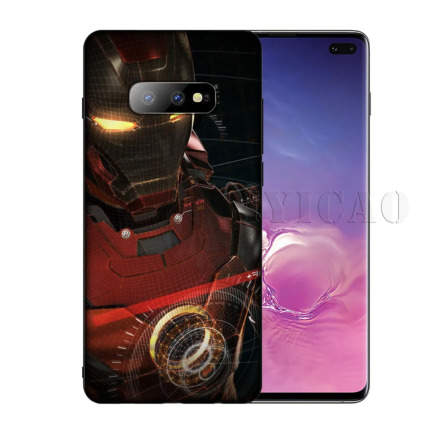 Мягкий силиконовый чехол для телефона IYICAO Marvel Iron man Samsung Galaxy S20 Ultra S10 Lite S9 S8 Plus S6 S7 Edge